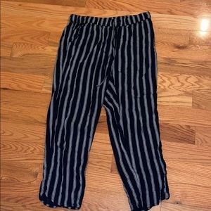 Striped flowy pants